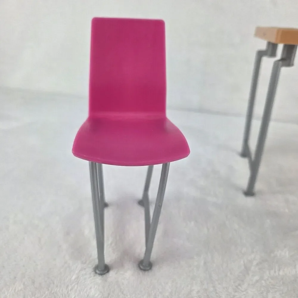 2016 Mattel Barbie Date Night Dining Table & 2 Chairs Replacement Furniture Set
